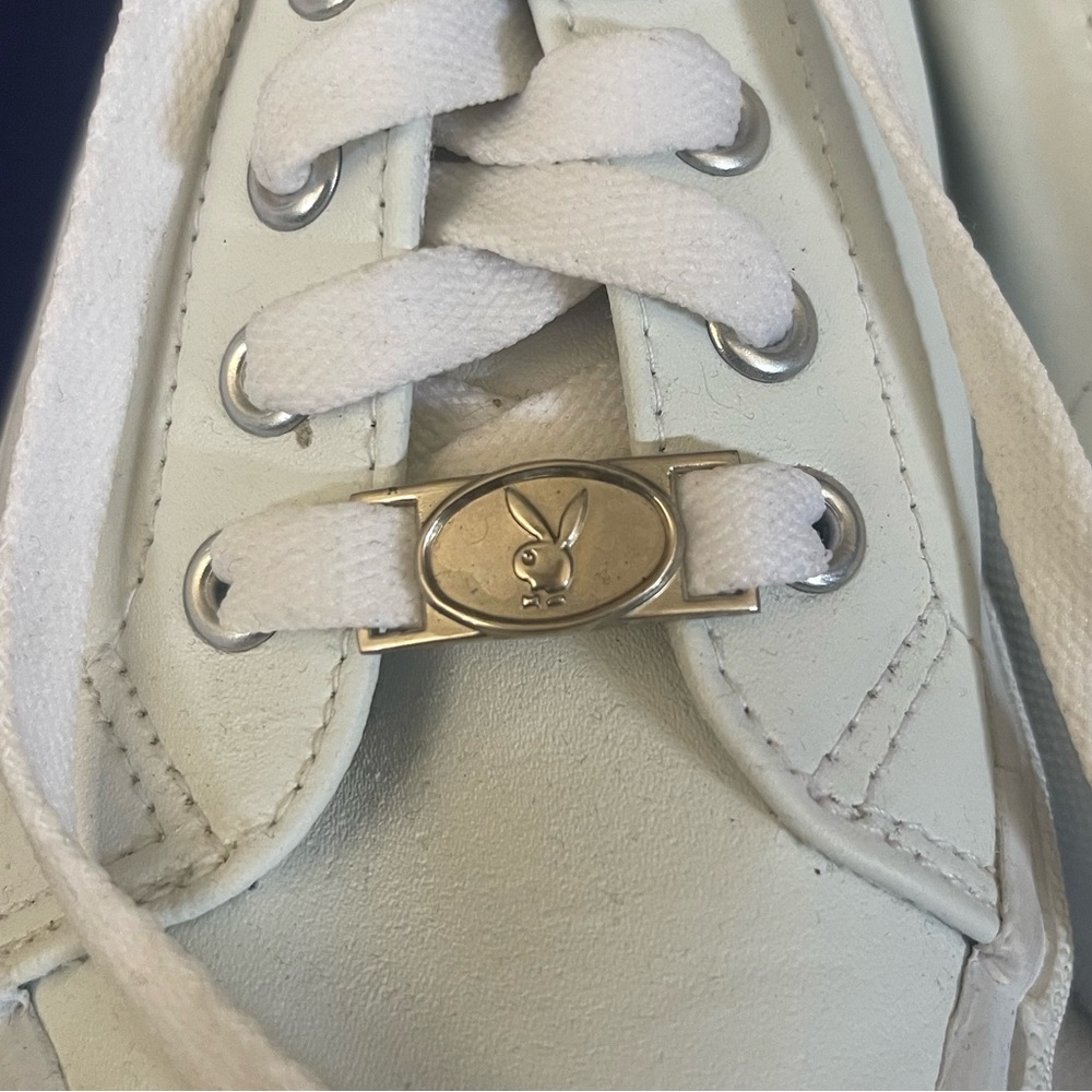 White Playboy Sneakers